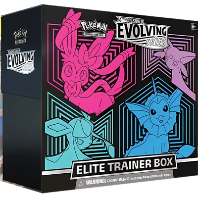 Evolving Skies Vaporeon, Espeon, Glaceon & Sylveon Elite Trainer Box