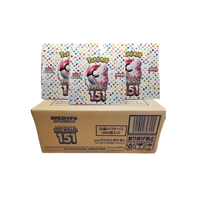 Sealed Case Japanese 151 Booster Box